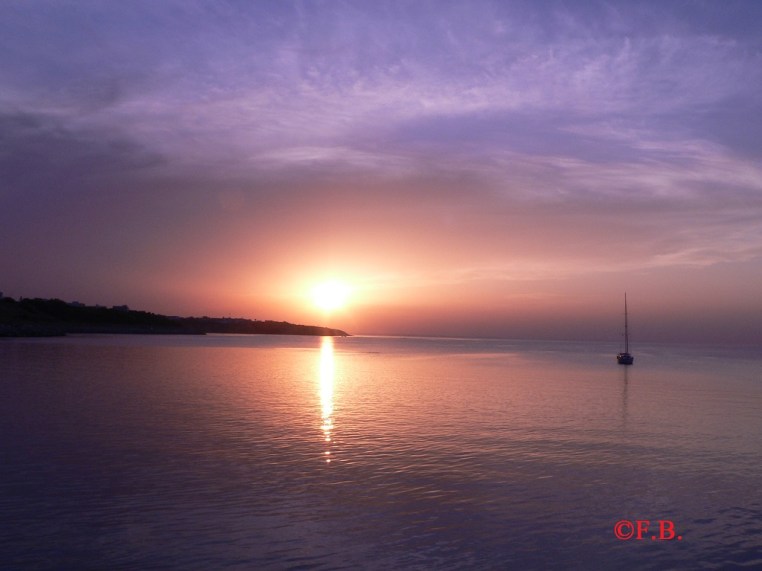 Coucher de soleil en Tunisie