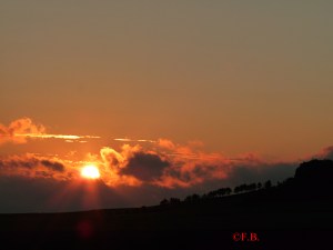 Coucher de soleil en Picardie